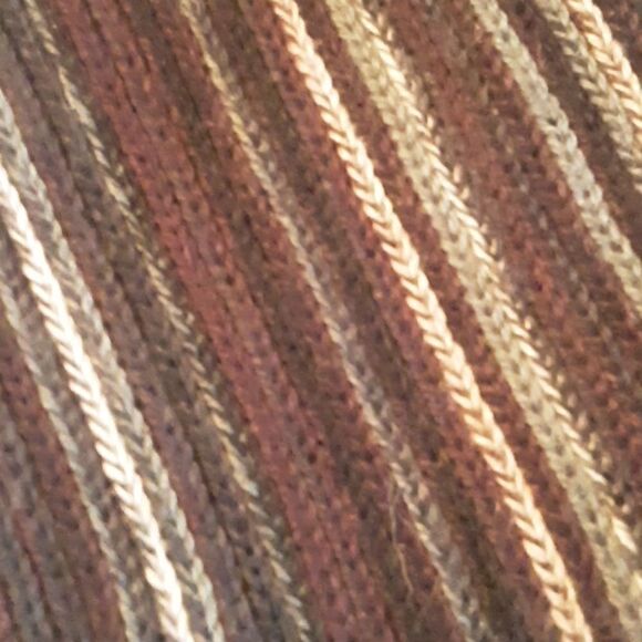 VINTAGE STRIPED  MULTICOLOR FRINGED SCARF - Picture 2 of 3